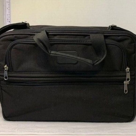 Unbranded Large Capacity Blk Shoulder Messenger Bag Laptop Case Carry-On Luggage - Picture 1 of 10